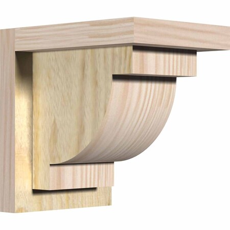 Ekena Millwork Alpine Rough Sawn Corbel w/Backplate, Douglas Fir, 6"W x 8"D x 8"H COR06X08X08ALP01RDF